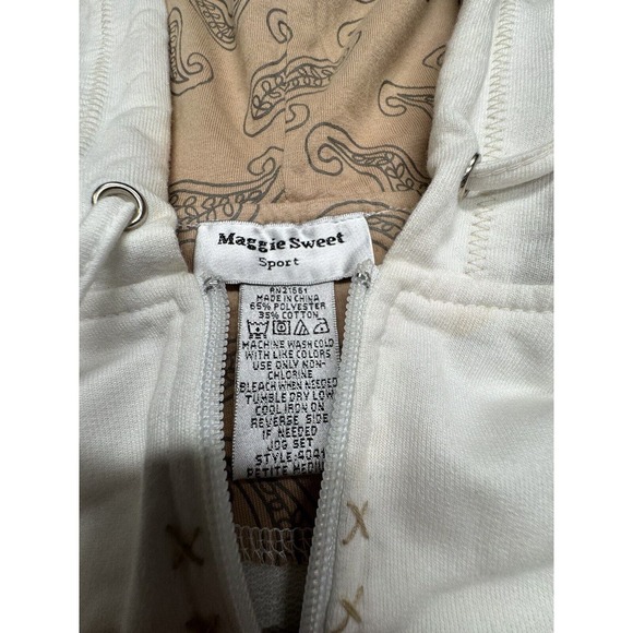 Maggie Sweet Sport Women's Full Zip Jacket Long Sleeve Embroidered Brown Size PM - Picture 5 of 10